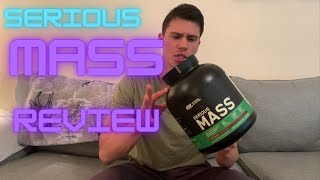 Optimum Nutrition Serious Mass Weight Gainer Protein Powder Review [upl. by Ellekram]