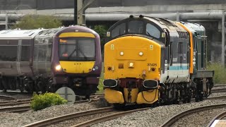 Fantastic variety of Trains ￼At Derby Station 2nd July 2024 Includes 4 Class 37s Class 20 606766s [upl. by Reynold]