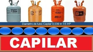 Capillary Tube Calculation for 14 15 16 HP Compressors for Freezing [upl. by Sager117]