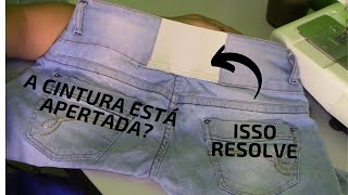 Como alargar cintura de calça Jeans [upl. by Eenahs]