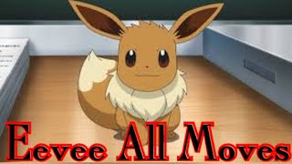 Eevee All Attacks amp Moves Pokemon pokemon [upl. by Finella]