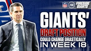 Giants’ Draft Position Could Change Drastically in Week 18 [upl. by Titos]