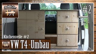 ✅ Eine Küchenzeile für den VW T4 selber bauen 2 [upl. by Atekin]