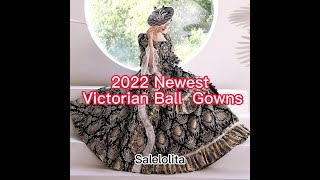 Newest Victorian Dresses Women Masquerade Ball Gowns Venetian Costume Theater Clothing [upl. by Eicirtap]