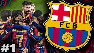 VAMOS BARCELONA 💪  FIFA 22 BARCELONA REBUILD CAREER MODE  SEASON 1 EPISODE 1 [upl. by Rhyner]