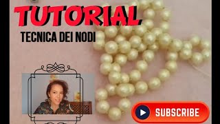 Tutorial collana con la tecnica dei nodi [upl. by Fidellia]