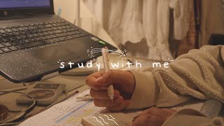 STUDY WITH ME 1hr⋆｡˚☽˚｡ at night real sound [upl. by Niltag]