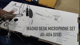 Maono AUA04 Studio Microphone Set USB [upl. by Iva470]