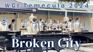 Broken City 2024  In the Lot  WGI Temecula Prelims [upl. by Etsirk]