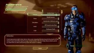 Mass Effect 2  Customization Armor ALL ARMORS PC [upl. by Lytton]