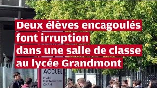 VIDÉO Agression dun professeur par deux élèves du lycée Grandmont de Tours [upl. by Benco318]