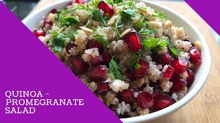 Quinoa Pomegranate Salad  Quinoa Salad Recipe  Quinoa Recipes [upl. by Lierbag938]