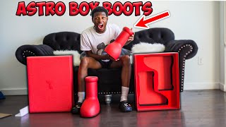 MSCHF BIG RED BOOTS REVIEW  UNBOXING HONEST OPINION [upl. by Ecilef68]