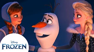 Anna amp Elsa Love Olaf  Olafs Frozen Adventure  Frozen [upl. by Bijan]