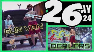 The Gun Van location amp Street Dealers today May 26 2024 in GTA 5 no RAILGUN this week [upl. by Ainirtak]