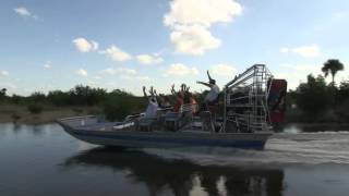 Grassland Airboat Tour  Captain Jacks [upl. by Tatum]