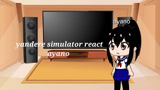 yandere simulator react ayano blood ⚠️ [upl. by Burget803]