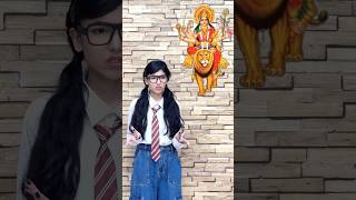 Matarani ki kripa🙏🏻❤️🥹 Simran Makhija shorts school navratri jaimatadi love shortvideo [upl. by Pember]