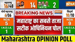 India Tv Maharashtra Opinion Poll महाराष्ट्र का सबसे ताजा सटीक ओपिनियन पोल  Lok Sabha Electiion 24 [upl. by Sucramej84]