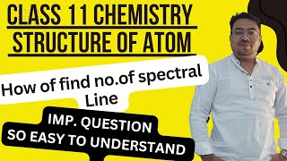 structure of atom noof spectral Lines emitted chemistry chapter 2 class11ncert [upl. by Inoj]