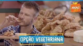 Cogumelo à milanesa CROCANTE com molho de camembert  Rodrigo Hilbert  Tempero de Família [upl. by Ettelracs]