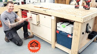 How to Install Drawers in a Workbench MFT Table Build series [upl. by Ulund]