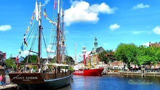 Sommer Sonntag im wunderschönen Emden Emder Innenstadt August 2017 Delft [upl. by Clarance]