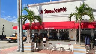 South Beach Miami Best Cuban Sandwiches  Must Try La Sandwicherie [upl. by Aehcim]