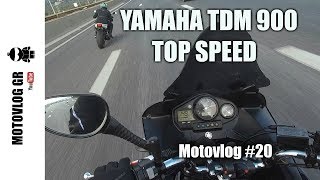 YAMAHA TDM 900 TOP SPEED motovlog│20 [upl. by Ahsuas]