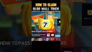 How To Claim Gloo Wall Trick 🤯😱🔥 7th anniversary free gloo wall shorts trending viral freefire [upl. by Lalib]