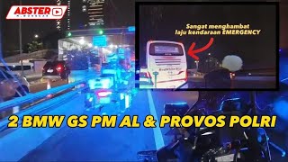 SINERGITAS TNI POLRI MEMBANTU AMBULANCE KENDARAAN DI BAHU JALAN SANGAT MENGHAMBAT LAJU AMBULANCE [upl. by Mccahill774]