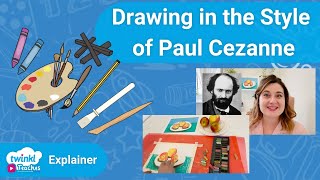 Drawing a in the Style of Paul Cezanne  KS2 Art Lesson [upl. by Abram]