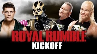 Royal Rumble 2014 Kickoff  Cody Rhodes amp Goldust vs The New Age Outlaws [upl. by Jdavie]