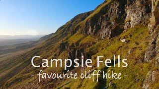 Campsie Fells Longest Cliff Hill Hike Scottish Hill Range [upl. by Anaeirb494]