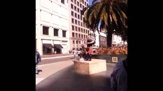 bagpiping in union square san francisco [upl. by Ahtnamas]