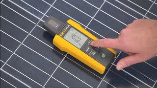 How to measure irradiance with the Fluke Solar Irradiance Meter [upl. by Lashoh340]