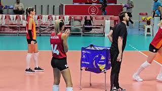 Alexia Carutasu Warming Up Before the Match Galatasaray Daikin gsvoleybol galatasaray gstv [upl. by Airahs476]