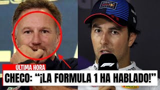 ¡RED BULL TIEMBLA LA FORMULA 1 SALE EN DEFENSA DE CHECO PÉREZ [upl. by Annavaig]