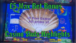 UK Land Based Casino Slots Sesh  Lucky Lady’s Charm Deluxe Dolphins Pearl amp More [upl. by Farleigh104]