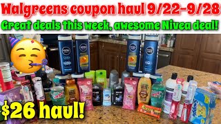 Walgreens coupon haul 922928 Amazing deals this week🥳  Just 26 for all this [upl. by Ayekin]