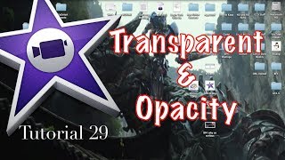 Transparent or Opacity in iMovie 1002  Tutorial 29 [upl. by Oicneconi741]