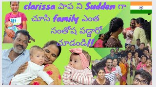 Clarissa పాప ని Sudden గా చూసి Family ఎంత సంతోష పడ్డారో చూడండిyoutubetrendingtrendingvideo [upl. by Chemosh]