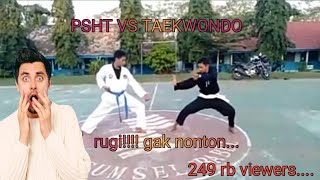 Pencak silat PSHT VS Taekwondo [upl. by Aroled348]