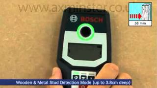 Bosch GMS 120 Wire Pipe and Stud Detector [upl. by Ekusuy]