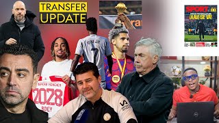 ANCELOTTI SPOTTED BARCA LIST OF REPLACEMENT CHELSEA TO SNATCH MADRID TARGET AFCON MAN U ARSENAL [upl. by Lindblad]