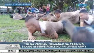 130 na civilian sumabak sa training bilang reserve force ng Philippine Army [upl. by Nanaek]