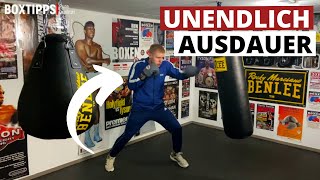 UNENDLICH AUSDAUER im BOXEN bekommen  Boxen lernen [upl. by Enaasiali236]