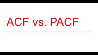 Autocorrelation Function ACF vs Partial Autocorrelation Function PACF in Time Series Analysis [upl. by Madel]