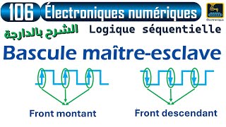 106 Logique séquentielle Bascule maîtreesclave Front montant Front descendant [upl. by Aznaed]