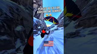 Places To Go In US For Adrenaline Junkies 🇺🇲 usa travel adrenaline [upl. by Atsirt]